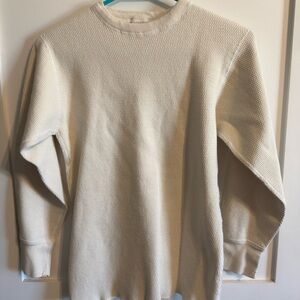 Women's Classic Cream Crewneck Sweater